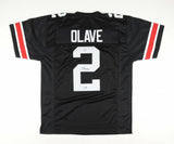 Chris Olave Signed Ohio State Buckeyes Jersey Inscribed "CO2" (Beckett COA) W.R