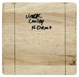 Notre Dame Jack Cooley Authentic Signed 6x6 Floorboard Autographed BAS #BG79096