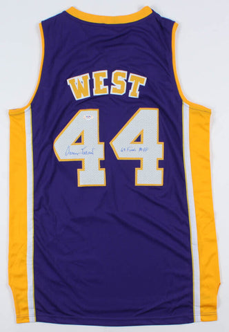 Jerry West Signed Lakers Adidas NBA Jersey Inscribed "69 Finals MVP" (PSA COA)