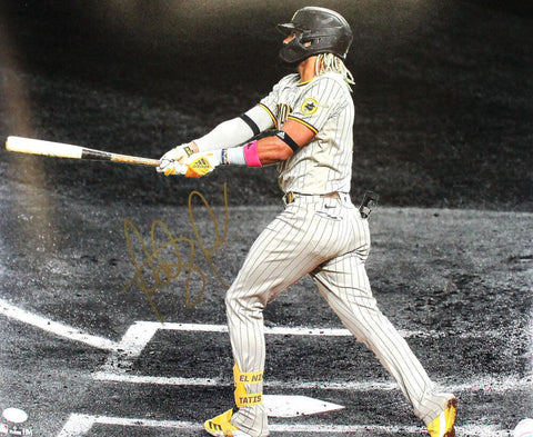 Fernando Tatis Jr Autographed SD Padres 16X20 HM Spotlight Batting Photo-JSA