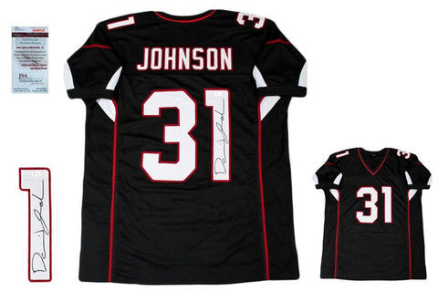 David Johnson Autographed SIGNED Custom Jersey - JSA Witnessed Authentic - Black