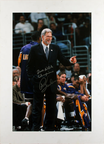Lakers Phil Jackson "2000 NBA Champions" Signed Matted 20x30 Photo BAS #BB83002
