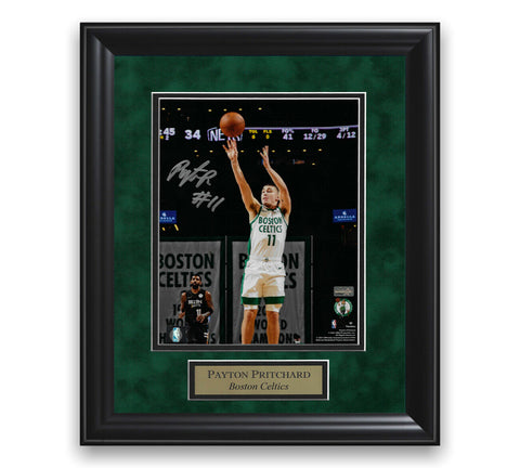 Payton Pritchard Signed Autographed Photo Framed to 11x14 Celtics NEP