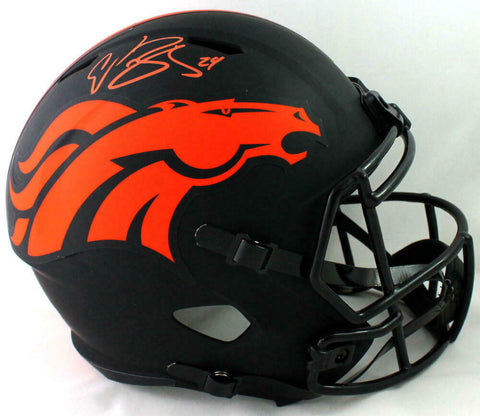 Champ Bailey Signed Denver Broncos F/S Eclipse Speed Helmet - Beckett W Auth