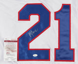 Mike Eruzione Signed Team USA Jersey (JSA COA) 1980 Gold Medal Olympic Team