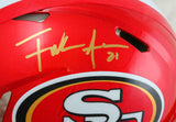 Frank Gore Signed F/S SF 49ers Flash Speed Authentic Helmet-Beckett W Hologram