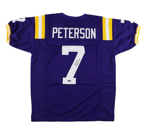 Patrick Peterson Signed LSU Custom Purple Jersey