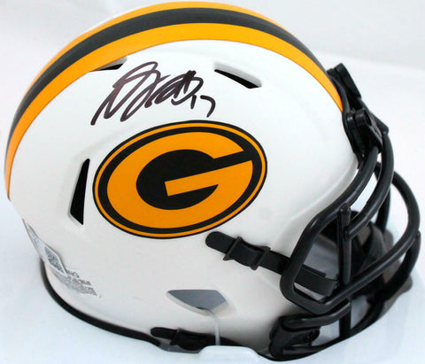Davante Adams Autographed GB Packers Lunar Speed Mini Helmet-Beckett W Hologram