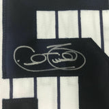 Autographed/Signed CECIL FIELDER New York Pinstripe Baseball Jersey JSA COA Auto