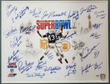 1968 Jets Super Bowl III Auto Framed 16x20 Photo 25 Sigs Namath PSA/DNA S06373