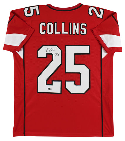 Zaven Collins Authentic Signed Red Pro Style Jersey Autographed BAS Witnessed