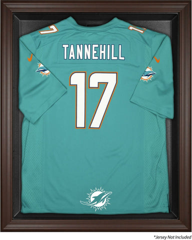 Dolphins Brown Framed Jersey Display Case - Fanatics Authentic