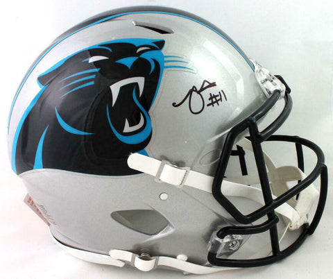 Robby Anderson Autographed Panthers F/S Speed Authentic Helmet - Beckett W Auth