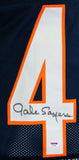 Gale Sayers Autographed Blue Pro Style STAT Jersey-PSA/DNA Auth *4
