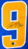 Joey Bosa Autographed Dark Blue/Yellow Num Pro Style Jersey- Beckett W *Black