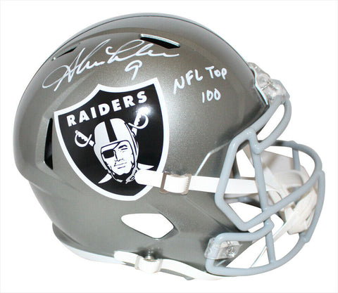 Shane Lechler Signed Las Vegas Raiders F/S Flash Speed Helmet NFL 100 BAS 34368