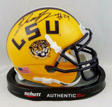 Andraez "Greedy" Williams Autographed LSU Tigers Schutt Mini Helmet- JSA W Auth