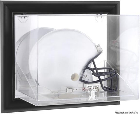 Texas Tech Red Raiders Black Framed Wall-Mounted Helmet Display Case