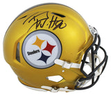 Steelers T.J. Watt Authentic Signed Flash Full Size Speed Proline Helmet BAS Wit