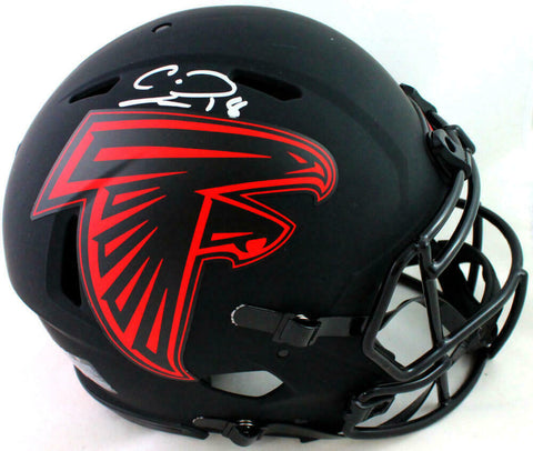 Calvin Ridley Signed Falcons FS Eclipse Speed Authentic Helmet-Beckett W *Silver