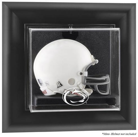 Penn State Black Framed Wall-Mountable Mini Helmet Display Case