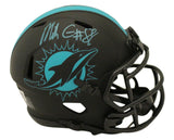Mike Gesicki Autographed Miami Dolphins Eclipse Mini Helmet Beckett 34907
