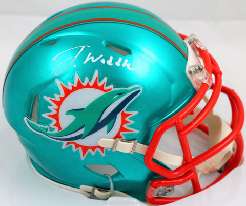 Jaylen Waddle Autographed Miami Dolphins Flash Speed Mini Helmet-Fanatics *White