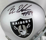 Bryan Edwards Autographed Las Vegas Raiders Mini Helmet- Beckett W Auth *Black