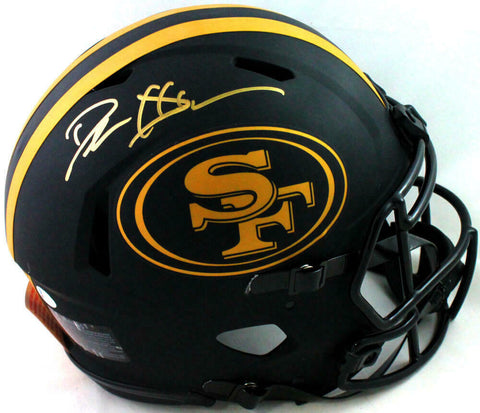 Deion Sanders Signed SF 49ers F/S Eclipse Authentic Helmet - Beckett W *Gold