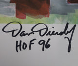 Dan Dierdorf Autographed Arizona Cardinals Hall Of Fame LE 24x36 Print JSA 36635