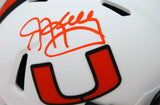 Jim Kelly Signed Miami Hurricanes Lunar Speed Mini Helmet-Beckett W Hologram