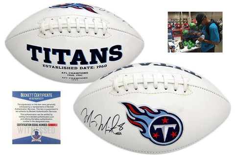 Marcus Mariota Autographed SIGNED Tennessee Titans Football - Beckett Authentic