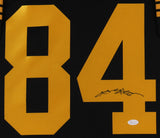 Antonio Brown Signed Steelers 35x43 Custom Framed Jersey (JSA) 6x Pro Bowl W.R.