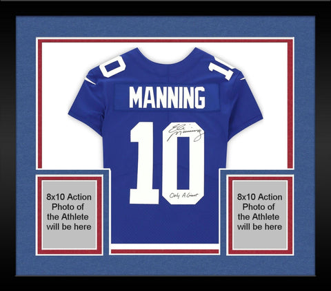 FRMD Eli Manning New York Giants Signed Nike Elite Jersey w/"Only a Giant" Insc