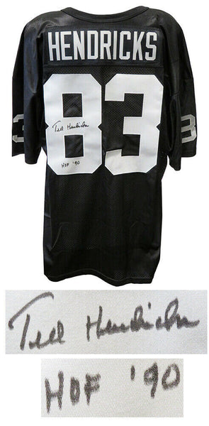 Ted Hendricks (RAIDERS) Signed Black Wilson Football Jersey w/HOF'90 - (SS COA)