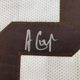 Framed Autographed/Signed Amari Cooper 33x42 Cleveland White Jersey JSA COA