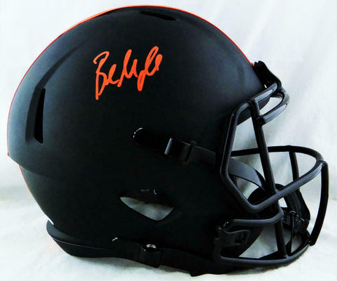 Baker Mayfield Signed Cleveland Browns F/S Eclipse Helmet - Beckett W *Orange