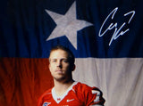 Case Keenum Autographed Houston Cougars 16x20 Flag Photo- JSA W Authenticated