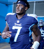 Malik Willis Signed Tennessee Titans Flash Alternate Speed Mini Helmet (Beckett)