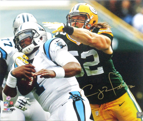 Clay Matthews Signed 20x24 Green Bay Packers Gallery Wrapped Wall Mount Canvas