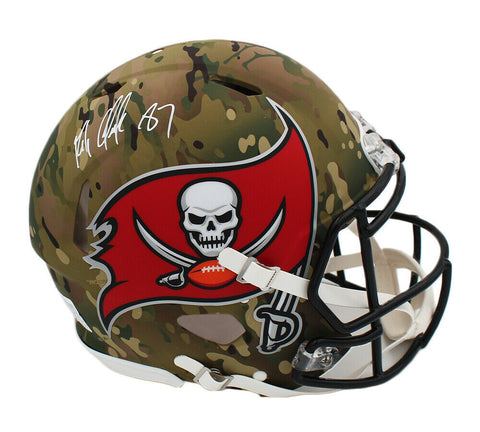 Rob Gronkowski Signed Tampa Bay Buccaneers Speed Authentic Camo NFL Helmet