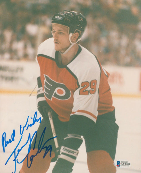 Flyers Terry Carkner Best Wishes Authentic Signed 8x10 Photo BAS #AA48228