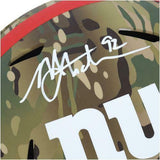 Michael Strahan New York Giants Signed Camo Alternate Speed Replica Helmet