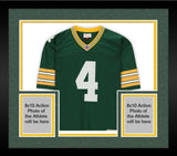 Frmd Brett Favre Green Bay Packers Signed Green Replica Jersey & "HOF 16" Insc