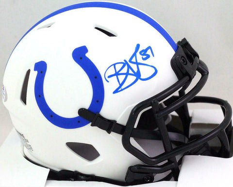 Reggie Wayne Autographed Colts Lunar Speed Mini Helmet- PSA/DNA *Blue