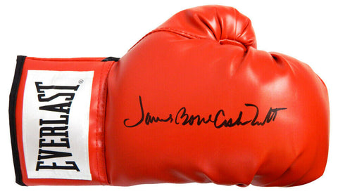 JAMES 'Bonecrusher' SMITH Signed Everlast Red Boxing Glove - SCHWARTZ