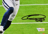 CeeDee Lamb Signed Dallas Cowboys Catch Blue Jersey 8X10 Photo- Fanatics *Black