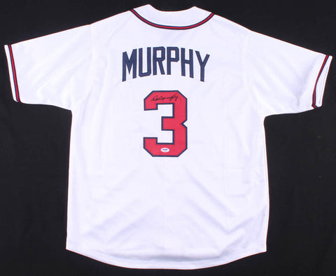 Dale Murphy Signed Atlanta Braves White Jersey (PSA COA) 2xNL MVP (1982,1983)