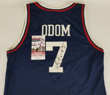 Lamar Odom Signed Los Angeles Clippers Jersey (JSA COA) #4 Overall Pick 1999