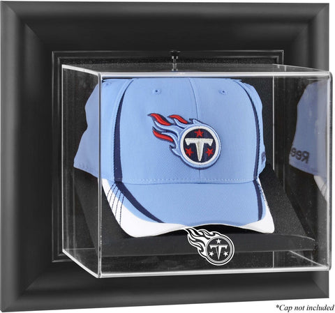 Titans Black Framed Wall-Mountable Cap Logo Display Case-Fanatics